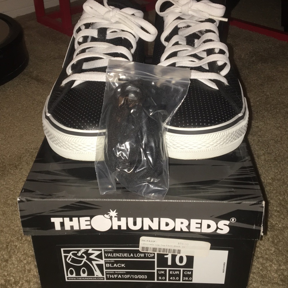 The Hundreds Valenzuela Low Top Black Shoes 10